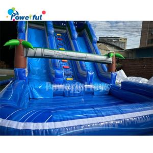 مارات مزدوجة زرقاء قابلة للنفخ منزلقة <span class=keywords><strong>n</strong></span> منزلقة المدينة في الهواء الطلق تأجير الأحداث المستخدمة - Product Image 5