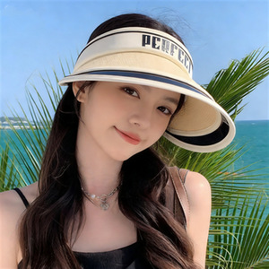 Perfect <b>Visor</b> Hat Women Summer Sun Protection UV Shielding Breathable Outdoor Casual Fisherman Hat With Logo Design - Product Image 2