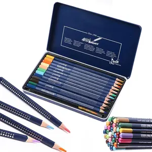 2023 художественные цветные карандаши с кисточкой
