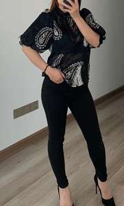 Moda Design Sexy Tulle manica corta <span class=keywords><strong>Top</strong></span> <span class=keywords><strong>paillettes</strong></span> camicetta da <span class=keywords><strong>donna</strong></span> per camicia da ragazza Casual quantità estiva ricamata Anti - Product Image 5