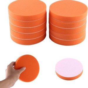 Nanrui Car Cleaning Sponge Pad 4 Inch Orange Flat Wave Polishing Pad For Waxing And Glazing - Product Image 5