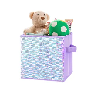 Foldable Toy Organization Multi-Functional Children's Toy Storage Box Open Design