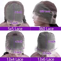 Perruque Lace Front Ombrée Brune Lisse en Cheveux Humains 13x4, Perruque Frontale Transparente en Dentelle, Cheveux Vierge Remy, Perruques Lisses Soyeuses pour Femmes