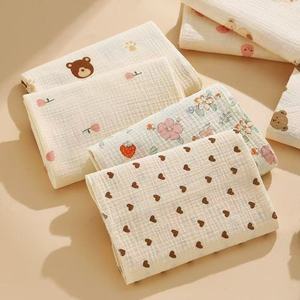 Paño Envolvente para Bebé con Estampado de Dibujos Animados, Suave, de Gasa de Algodón Puro, Transpirable y Ligero - Product Image 1