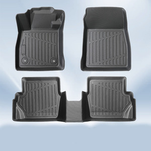 TPE All-Weather Floor <strong>Mats</strong> Full Set for <strong>Ford</strong> <strong>Fiesta</strong> MK7 2014-2019 - Custom Fit Front &amp; Rear, Anti-Slip Odorless - Product Image 1