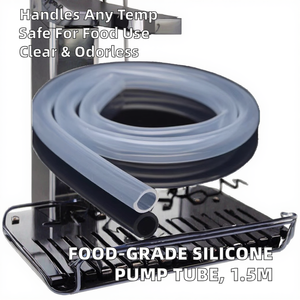 أنبوب مضخة تمعجية من السيليكون الغذائي بقطر 10 مم وطول 1.5 متر، شفاف وعديم الرائحة، قابل للقطع، مناسب لزجاجات الأطفال والمياه - Product Image 2