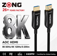 Câble HDMI optique actif AOC 8K HDMI2.1 48 Gbps EARC OEM ODM