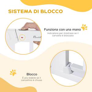 PawHut Barrière de sécurité pour chien, ajustement à la pression, largeur réglable 75-96cm - Product Image 5