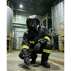 Vêtements de sécurité nucléaire, biologique et chimique de haute qualité, combinaison de protection ignifuge et antistatique avec capuche, vêtements de protection contre les matières dangereuses - Product Image 2