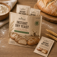 Sachets personnalisés imprimés compostables pour levure – Emballage biodégradable pour levure sèche instantanée et poudre de levure nature