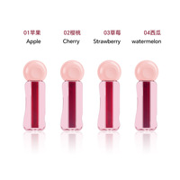 Brillo Labial Líquido Coreano de Marca Privada con Bajo MOQ, Tinte Labial Humectante con Aspecto de Gel, Lindo y Único, para Labios y Mejillas