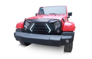 N2 - <span class=keywords><strong>Calandre</strong></span> <span class=keywords><strong>Jeep</strong></span> <span class=keywords><strong>Angry</strong></span> Face 2022 avec clignotant ambre et lumière de griffe incluses pour les séries JK / JL / TJ - Product Image 4
