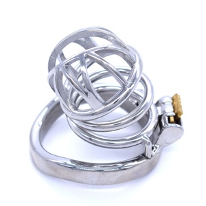 Jaula de Castidad Masculina Pulida a Mano en Oferta, Juguete Sexual de Abstinencia, Jaula para Pene de Fantasía BDSM, Retrasa la Eyaculación para Hombres - Product Image 1