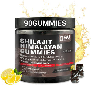 Gomitas de Shilajit OEM 600 MG, Gomitas de Shilajit Puro con Ashwagandha, Aceite de Semillas Negras, Más de 85 Minerales Traza, Ácido Fúlvico, Refuerzo de la Fuerza - Product Image 1
