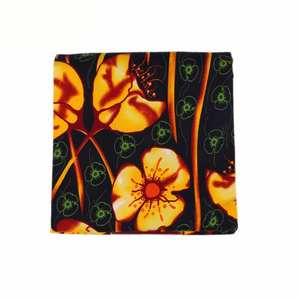 Pañuelos de poliéster con estampado floral, <span class=keywords><strong>ropa</strong></span> africana de moda, <span class=keywords><strong>2021</strong></span> - Product Image 4