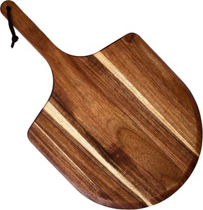 Planche à découper en bois avec poignée, pelle à pizza en bois d'acacia de qualité restaurant pour pizza, pain, fromage - Product Image 1