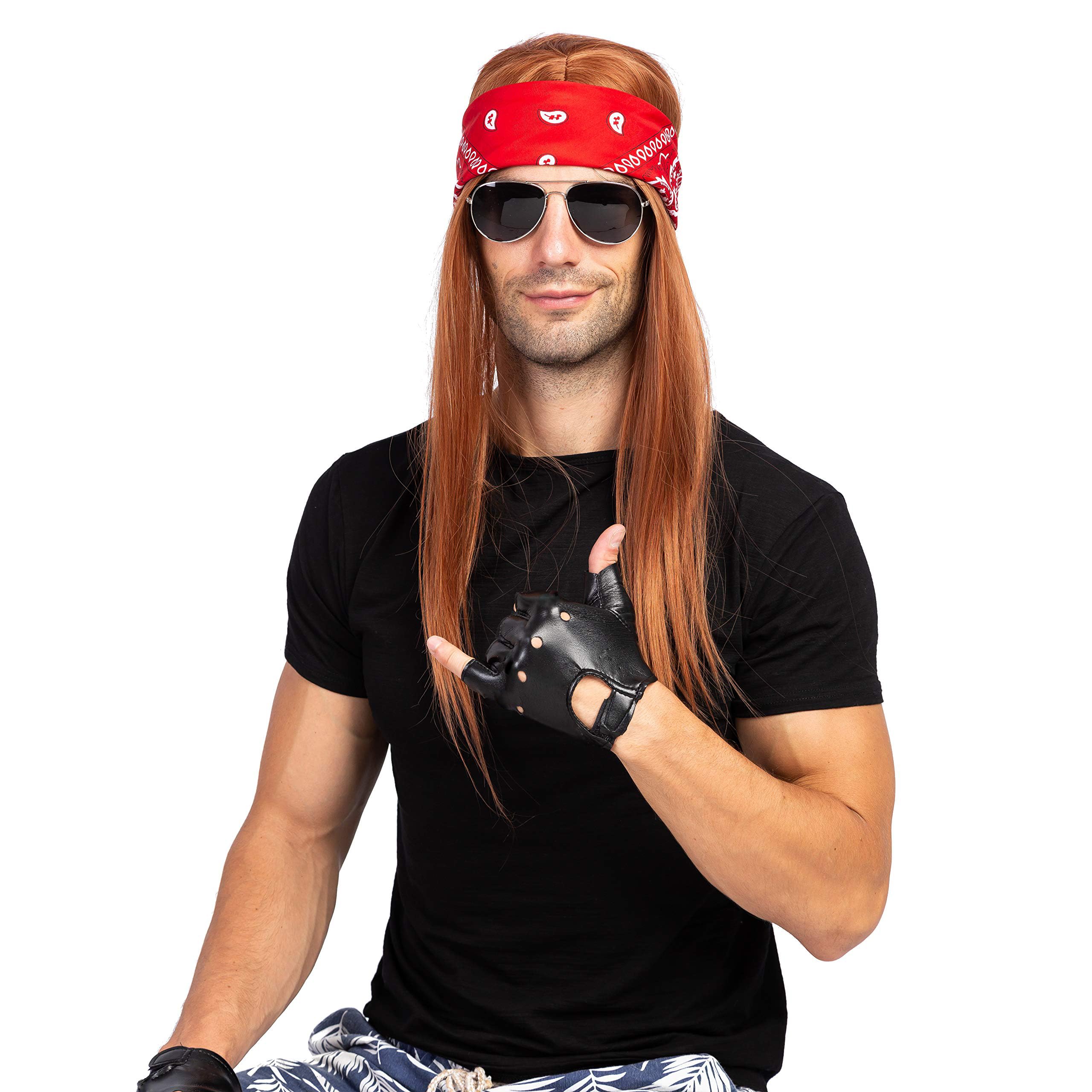 90s rock dress up Super Rockstar Costume NZ main image 0