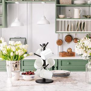 <b>Tree</b> Shaped <b>Mug</b> Holder 4in Wide Space Saving Coffee Cup Rack Home Kitchen Storage Stand - Product Image 3