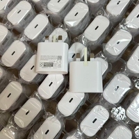 Chargeur USB-C PD 25W d'origine TA800 avec prise UK 3 broches, adaptateur secteur USB-C, chargeur ultra-rapide pour Samsung S25 S26+