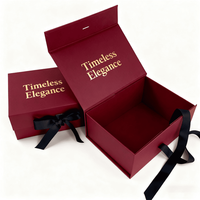 Boîtes cadeaux pliantes magnétiques de luxe Offre Spéciale avec rubans boîtes de papier d'emballage cadeau magnétiques pliables pour vêtements veste d'hiver