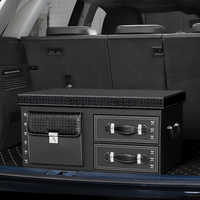 Boîte de rangement pour voiture, organisateur de coffre de voiture, organisateurs de voiture grande capacité, cuir de qualité supérieure, fabricant universel, compatible avec SUV, berline, MPV