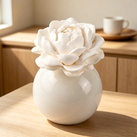 Diffuseur d'arômes en céramique de luxe fait à la main en stock désodorisant maison aromathérapie porcelaine fleur parfum diffuseur d'huiles essentielles
