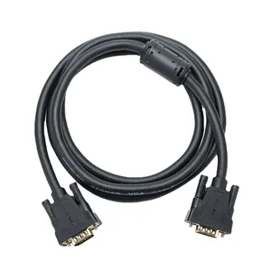 VGA Cable 3+6 type Copper Black 1.5M Dual Channel Multi shielded Set-top Box Computer VGA Cable