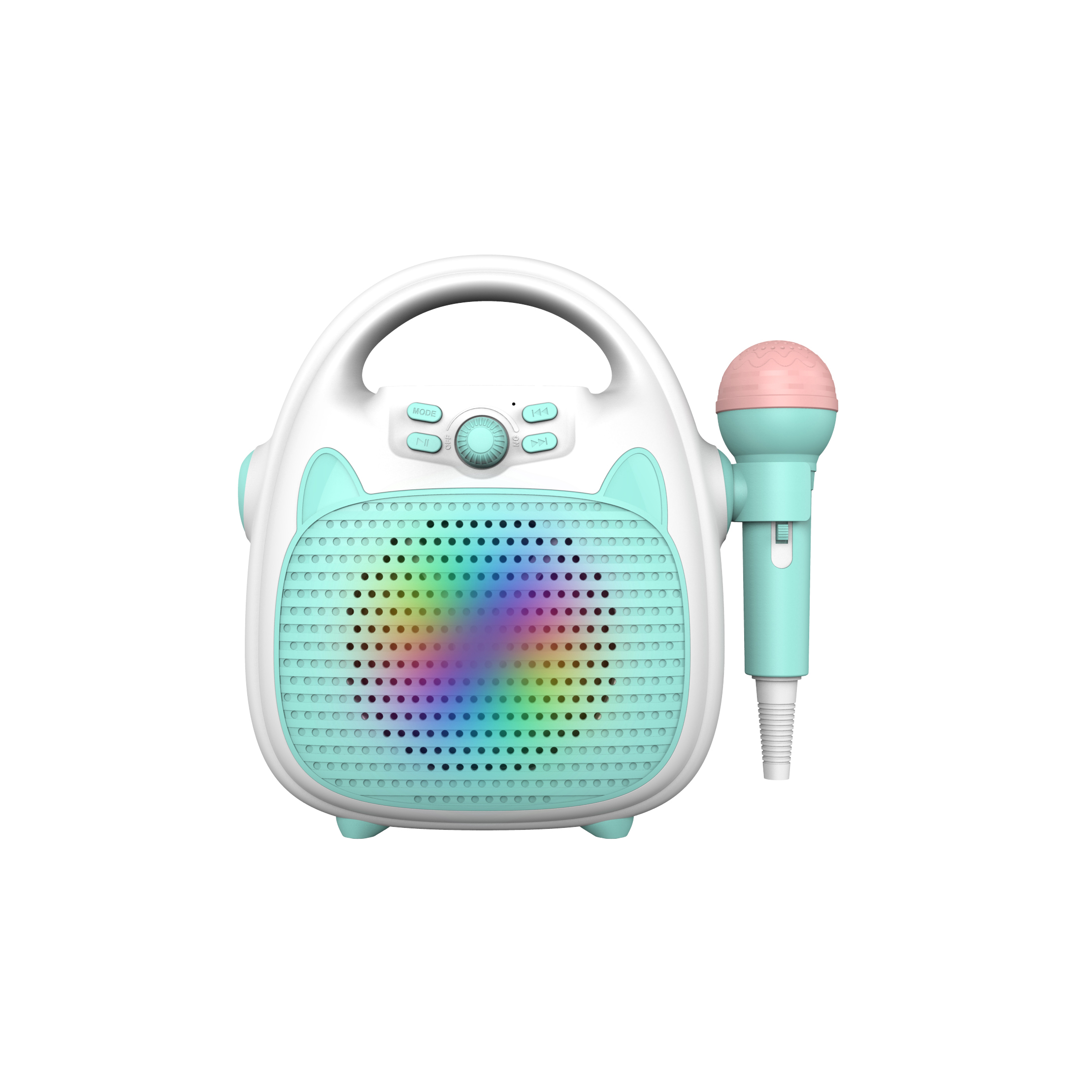 Новый продукт, Мини Портативная детская караоке-машина, 3D объемный звук, может быть подключен по беспроводной сети, мобильный KTV