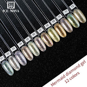 Vernis à ongles diamant <span class=keywords><strong>sirène</strong></span>, vente en gros d'usine, couleur tendance, paillettes, gel UV, haute qualité, professionnel, OEM, gel diamant pailleté - Product Image 3