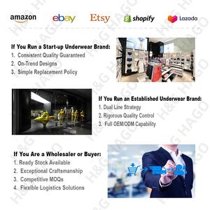 Calzoncillos bóxer HAGO <span class=keywords><strong>para</strong></span> hombre, 4 unidades, segunda piel, <span class=keywords><strong>con</strong></span> bolsa de contorno de soporte, tela elástica suave y transpirable - Product Image 5