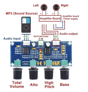Préampli de haute qualité XH-A901 NE5532 - Contrôleur de volume des aigus et des basses - Pour un son cristallin dans les cinémas maison, les concerts - Product Image 4