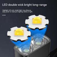 Pour G7 Lampe torche multifonctionnelle haute luminosité 500Lm IP45 étanche en ABS, mini lampe torche portable rechargeable, porte-clés, SOS CRI90