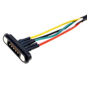 強力なデータ電源DCIP67防水PCBメスPogoPinコネクタPogo5ピン磁気ケーブルワイヤコネクタ - Product Image 2
