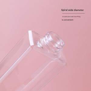 Botella de Plástico Cuadrada Plana, Botella Cuadrada para Loción, Botella Cuadrada para Champú, Botella de Plástico Cuadrada para Champú - Product Image 3