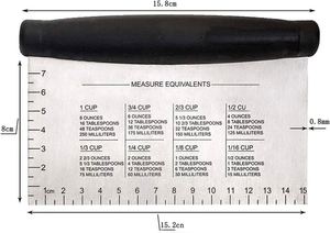 Multi-Purpose Stainless Steel Bench Dough Scraper for Baking - Product Image 4
