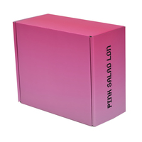Boîtes d'expédition personnalisées rose bonbon pour emballage de bouteilles et cadeaux d'entreprise avec insert