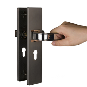 Juego <span class=keywords><strong>de</strong></span> Manijas <span class=keywords><strong>de</strong></span> Puerta <span class=keywords><strong>de</strong></span> Aleación <span class=keywords><strong>de</strong></span> Zinc Gris Cromado <span class=keywords><strong>de</strong></span> Alta Calidad, Cerradura Moderna para Entrada Principal Interior, Poignée <span class=keywords><strong>de</strong></span> Porte - Product Image 5