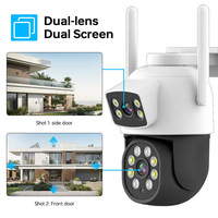 Eseecloud, cámara giratoria PTZ para exteriores de 6MP, sistema de seguridad inalámbrico, Wifi inteligente, Kit NVR, cámara de 4 canales, Kit NVR, pantalla de vídeo de 8 canales