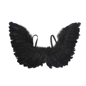 <span class=keywords><strong>Mal</strong></span>éfica malvada vestido negro tutú vestido con chal de plumas gótico Halloween vestido disfraz niños Royal Dark Queen vestidos - Product Image 5