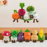 Offre Spéciale dessin animé légumes jouets en peluche doux poupées aubergine tulipe brocoli chou-fleur maïs chou ail citrouille PP coton