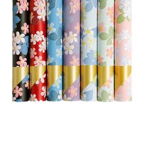 Kertas Pembungkus Bunga Segar Tahan Air Gaya Kasual Wantrong untuk Buket Seni Floral Model Ukuran 57x57cm