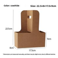Support portable en papier kraft pour fleurs et café, sac cadeau élégant pour le transport, boîte d'emballage pour fleurs, fournitures et matériaux pour fleuristes