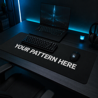 Alfombrilla de Ratón para Esports Personalizada XXL, de Goma Natural con Borde Cosido, de Alto Rendimiento, Alfombrilla de Escritorio Extendida