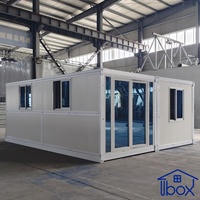 Maison préfabriquée moderne résistante aux ouragans, installation rapide, conteneur de 20 pieds ou 40 pieds, maison pliable et extensible, maison modulaire portable