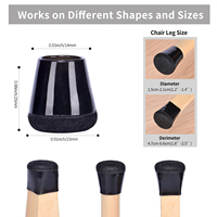 Protège-pieds de chaise en silicone antidérapants et anti-rayures, réutilisables, nouveau style, très demandés
