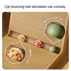 Nuovo Tiragraffi per Gatti a Forma di L da Parete con Cartone Ondulato, Stile Semplice, 1,0 kg - Arredo per Affilare le Unghie dei Gatti - Product Image 2