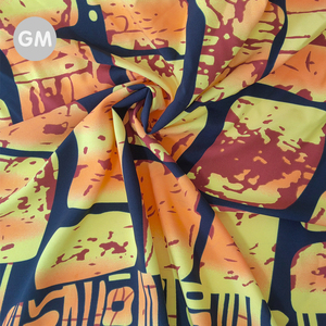 95% Polyester 5% Spandex In Tùy Chỉnh Kỹ Thuật Số Hoa Thiết Kế 4 Cách Spandex Vải Cho Phụ Nữ Quần Áo Châu Phi Thiết Kế Áo Sơ Mi Vải - Product Image 4