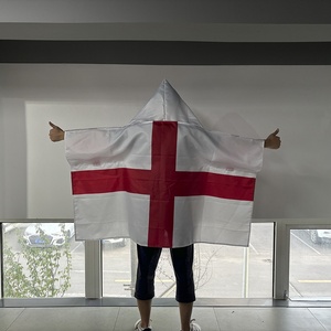 Drapeau national pour événements sportifs de football avec chapeau et <span class=keywords><strong>gants</strong></span>, cape de fête, châle de supporter, drapeau corporel 90x150cm - Product Image 2
