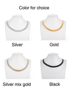 Cadena de eslabones geométricos de 10mm al por mayor en acero inoxidable chapado en oro a la moda para aniversarios a granel <span class=keywords><strong>Shain</strong></span> - Product Image 6