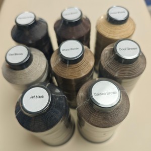 <span class=keywords><strong>Fil</strong></span> à coudre en nylon collé de 1500 yards avec logo personnalisé, <span class=keywords><strong>fil</strong></span> professionnel <span class=keywords><strong>pour</strong></span> la couture, le tissage, les extensions de <span class=keywords><strong>cheveux</strong></span>, la fabrication de perruques - Product Image 4